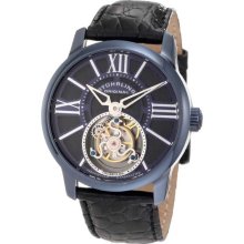 Stuhrling 296D.33XX6 Viceroy Tourbillon Mechanical Blue Case Black Lea