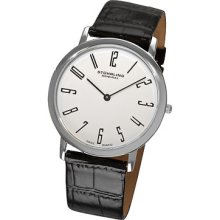 Stuhrling Original Men's White 'Belmont' Ultra Slim Watch