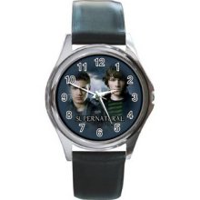 Supernatural Unisex Silver-Tone Round Metal Watch 15