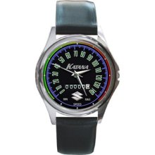 Suzuki Katana Motor Accessories Unisex Round Metal Watch