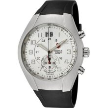 Swiss Army Men's Silver Dial Stainless Steel Strap ST 2500 Chronograph 24134