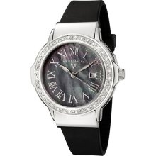 Swiss Legend 20032D-01 Women's South Beach Diamond Black Mother of Pea