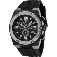 Swiss Legend 30025-BB-01-SB Men's Throttle Chrono Black Dial Black IP