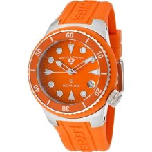 SWISS LEGEND Watches Women's Neptune (40 mm) Orange Dial Orange Silico