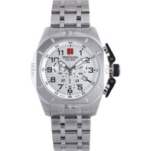 Swiss Military Defender Stainless Steel Chronograph Men's Watch 06-5D1-04-001