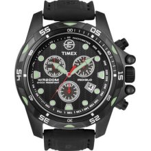 T49803 Timex Expedition Chronograph Indiglo Black Case & Dail T49803dh