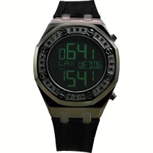 Techno Com by KC Men's Black Diamond Digital Watch (Techno Com by KC Black Diamond Digital Watch)