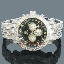 Techno Master Watches Mens Diamond Band Watch 2.50ct