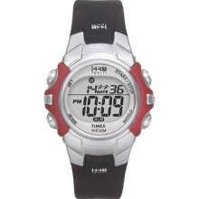 Timex 1440 Sports Digital Medium Size Silver/Black - Sports Timex 1440