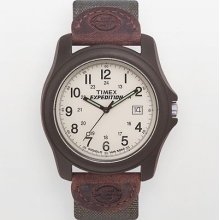 Timex Expedition Leather And Canvas Watch