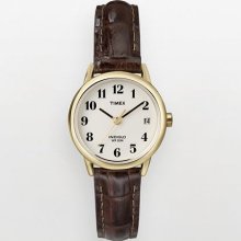 Timex Indiglo Leather-Strap Watch