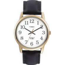 Timex Men's Easy Reader Watch, Black Leather, Indiglo, T20491