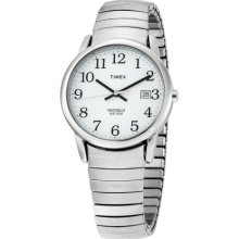 Timex Men's T2H451 Easy Reader Silver-Tone Expansion Band Watch