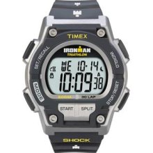 Timex Men's T5K195 Ironman Classic Shock 30-Lap Black/Yellow