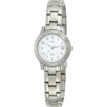 Timex T29271 Women's Elevated Classics Dress Sport White Dial Stainles