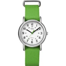 Timex Weekender Slip Through Mid Size - Green - timex T2N835