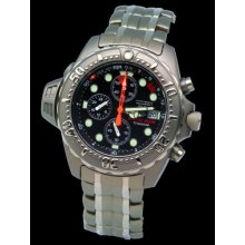 Titanium Citizen Promaster Eco Drive 200m Diver Alarm Chrono Bj2030-59e