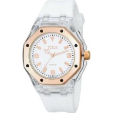 Tocs Women's Analog Octagon Diver Rose White Watch 40901