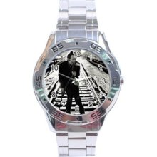 Tom Waits Stainless Steel Analogue Menâ€™s Watch Gift Hot