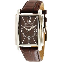 Tommy Bahama Men's Brown Croc Embossed Strap Watch