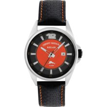 Tommy Bahama Men's 'Relax' Black/ Orange Watch