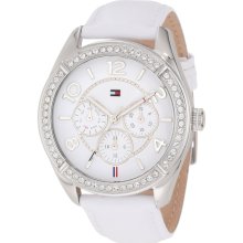 Tommy Hilfiger 1781249 White Leather Multi-Function Women's Watch