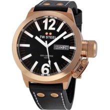 TW Steel Men's CE1021 CEO Canteen Black Leather Dial