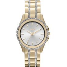 Two Tone Golden Glitz Watch