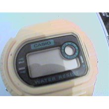 Unusual Shape Yellow Case Casio Lcd Chronograph Watch