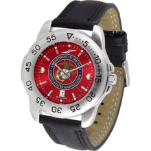 US Marines Sport Leather Band AnoChrome-Men's Watch