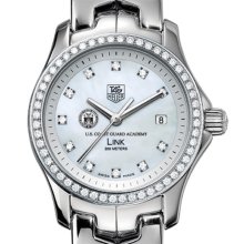 USCGA TAG Heuer Watch - Women's Link w/ Diamond Bezel