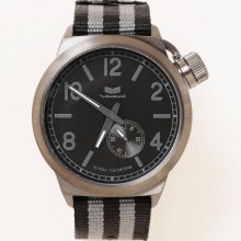 Vestal Men's 'Canteen Zulu' Black Stripe Watch - Black