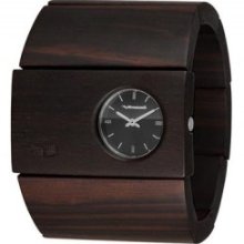 Vestal Rosewood Watch - Women's Burnt Ebony/Black, One Size