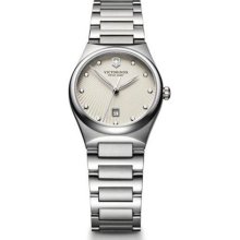 Victorinox Swiss Army Victoria Eggshell Dial Stainless Steel Ladi ...