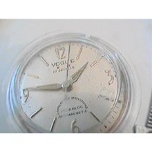 Vintage 17j Hilton Vogue Movement Dial 4u2fix In Holder