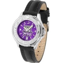 Weber State Wildcats Ladies Leather Wristwatch