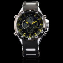 Weide Men's Digital Analog Chronograph Multifunction Quartz Watch 5 Colors