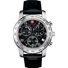 Wenger Mens Rallye Des Alpes Black Stp Chrono