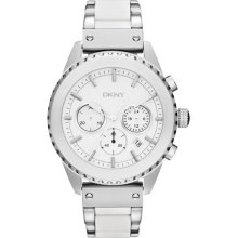 White Silicone Chronograph Watch