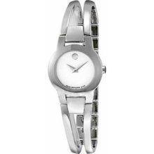 Women Movado 606538 Amorosa Mother of Pearl Dial Stainless Steel