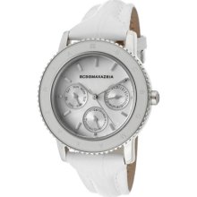 Women's Cheri White MOP Dial White Genuine Leather ...