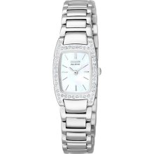 Womens Citizen Eco Drive Silhouette Crystal Watch with Swarovski ...