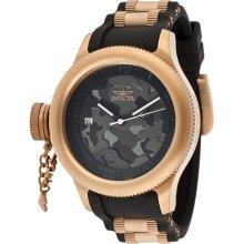 Women's Russian Diver Black/Grey Camouflage Dial Black Polyuretha ...