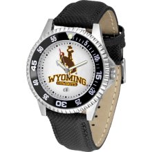 Wyoming Cowboys Competitor - Poly/Leather Band Watch