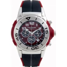 160509KM Krug Baumen Kingston Maroon Mens Chronograph