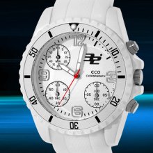 32 Degrees Mens Eco Chronograph Rubber Strap Watch $1499 Rrp