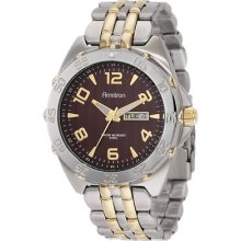 $85 Armitron Men's Stainless Steel Two Tone Brown Dial 20/4665bntt