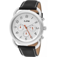 A_line Maya Women's Chronograph Rrp $600 Mineral Glass Watch 80012-02-bk