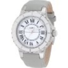 a_line Women's 20011 Marina White Dial Grey Leather