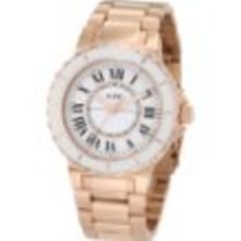 a_line Women's AL-20014 Marina White Dial Rose Gold Ion-Plated